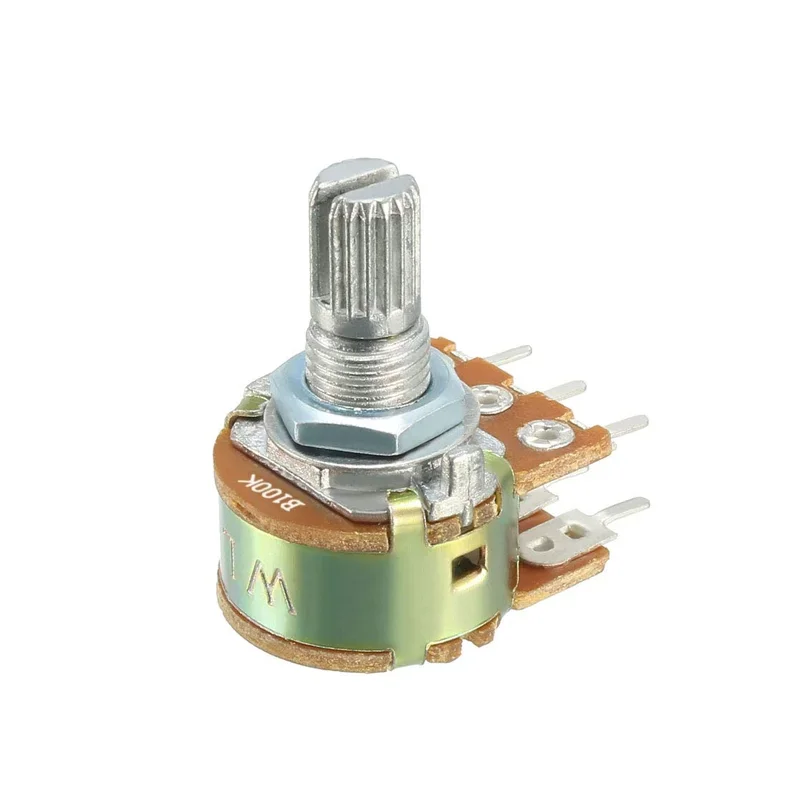 10PCS WH148 Single Linked Potentiometer B1K 2K 5K 10K 20K 50K 100K 250K 500K 1M Handle Length 15mm Adjustable Resistance