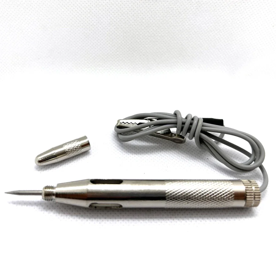 Car Motorcycle Auto Light Circuit Fuse Lamp Voltage Tester Test Probe Pen Pencil DC 6V/12V/24V Cable And Clip Circuit Tester