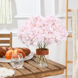 10/20pcs Artificial Flowers Silk hydrangea Combination Garden Wedding Bride Bouquet Home Room Table Festival Wreath Diy Decorati