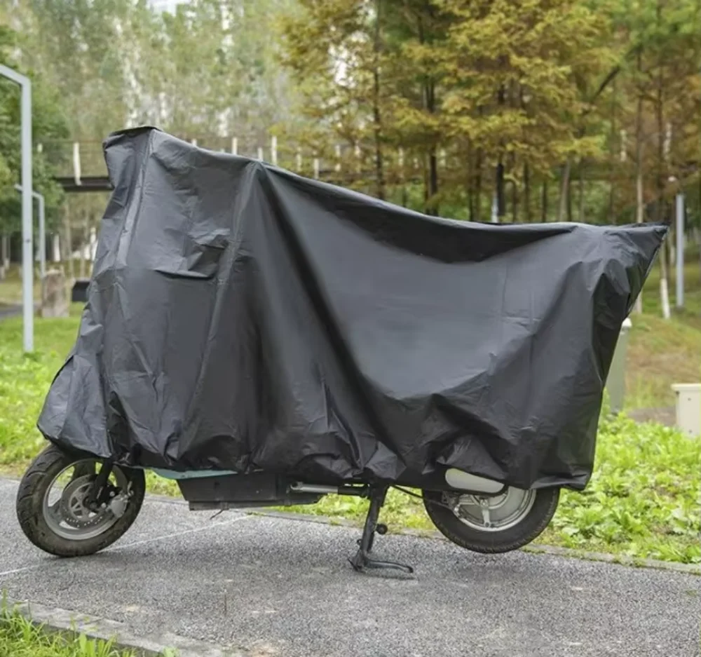 Universal Motorcycle Cover Sunproof Dustproof Waterproof Bike Scooter Electrombile UV Protection Reflective Stripes