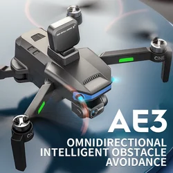 AE3 PRO Max GPS Drone 4K HD doppia fotocamera 5GHz Wifi FPV 3-Axis Gimbal 5KM Radar professionale RC evitamento ostacoli Quadcopter Toys