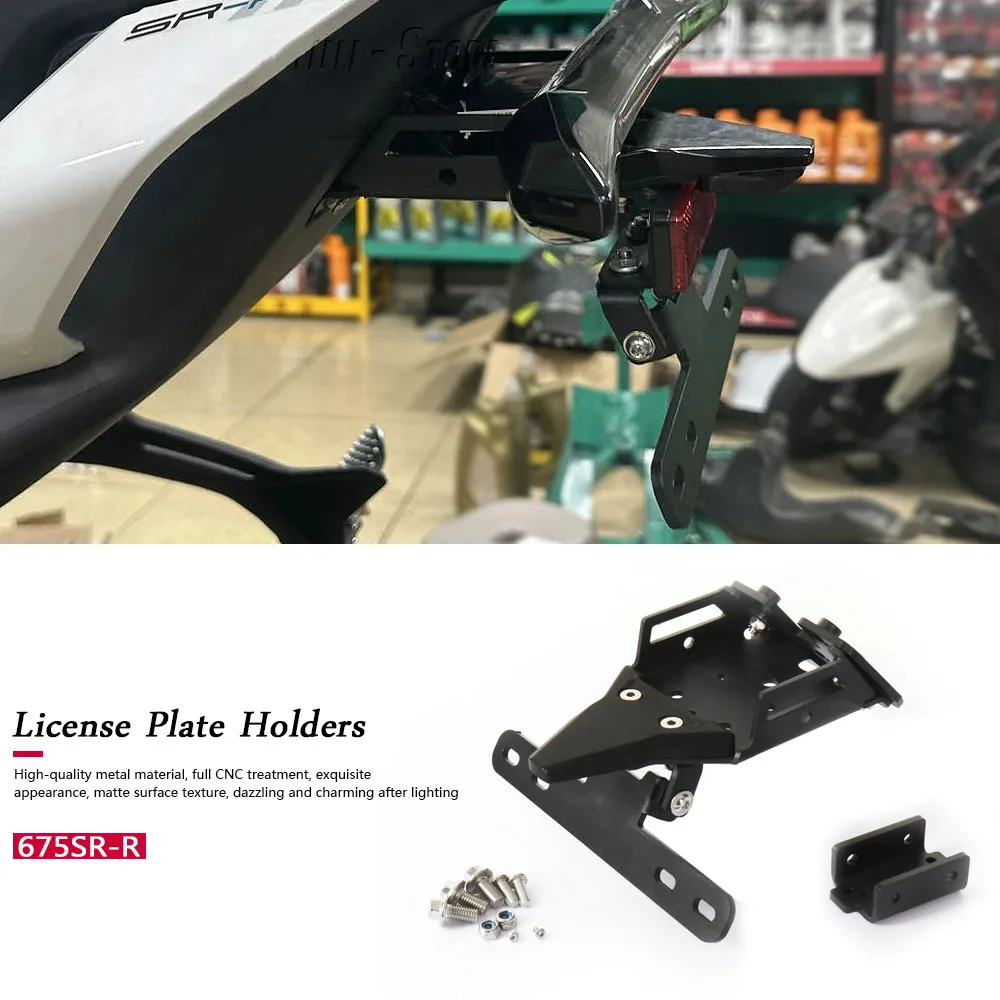 

New For CFMOTO 675SR-R 675SRR 675 SR-R Motorcycle Rear License Plate Holder Bracket Tail Tidy Fender Eliminator Metals