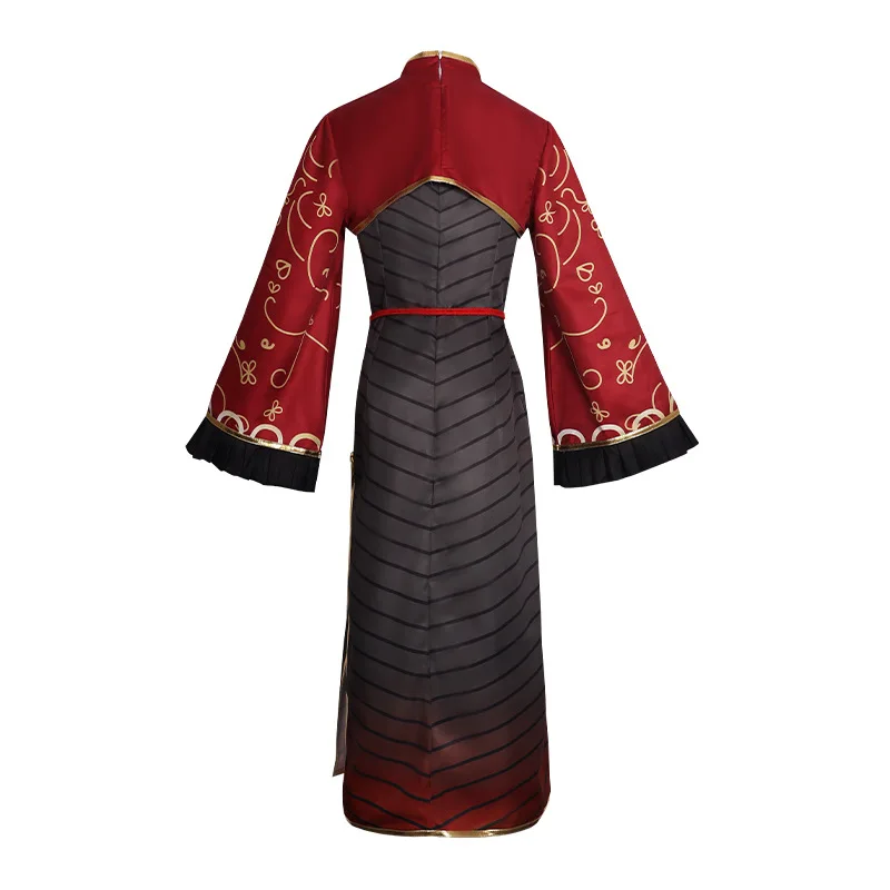 أزياء ليمبوس جيا شيشون التأثيرية أزياء أنيمي لعبة النساء تشيباو فستان ملابس الهالوين زي الحفلات مجموعة شعر مستعار للحدث Ga-si-chun #4