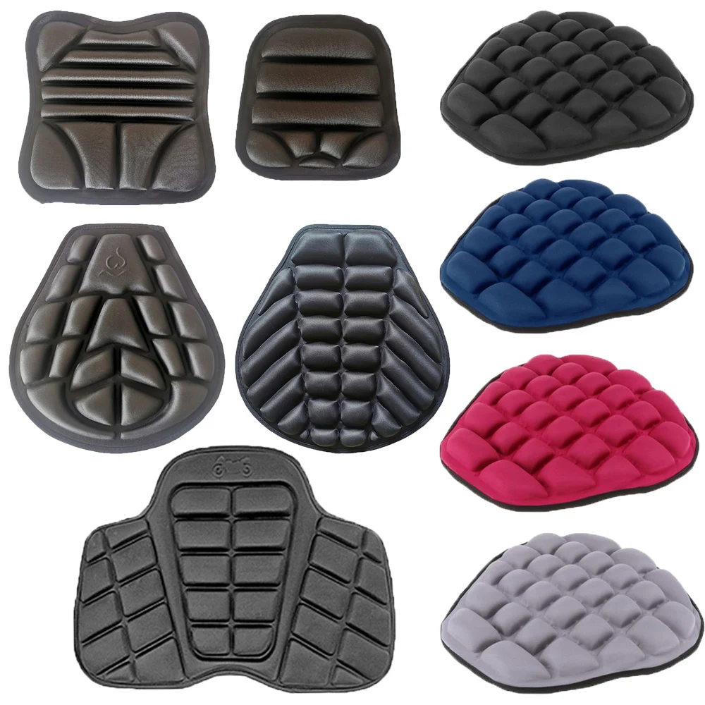 9Styles 3D Gel Seat Cushion Motorcycle Seat Cushion Motorbike Pillow Pad Anti Slip Comfort Sunscreen Gel Seat Motorcycle Supply