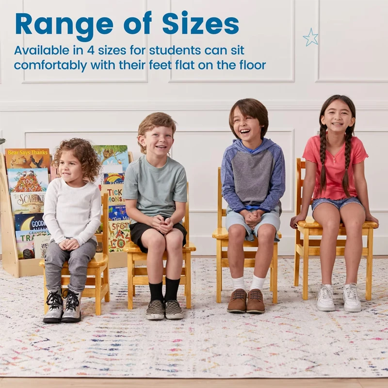 Kids Wooden Table and Chair Set, Preschool Furniture for Toddler Study, Kindergarten Daycare Desk and Chair Set view 2