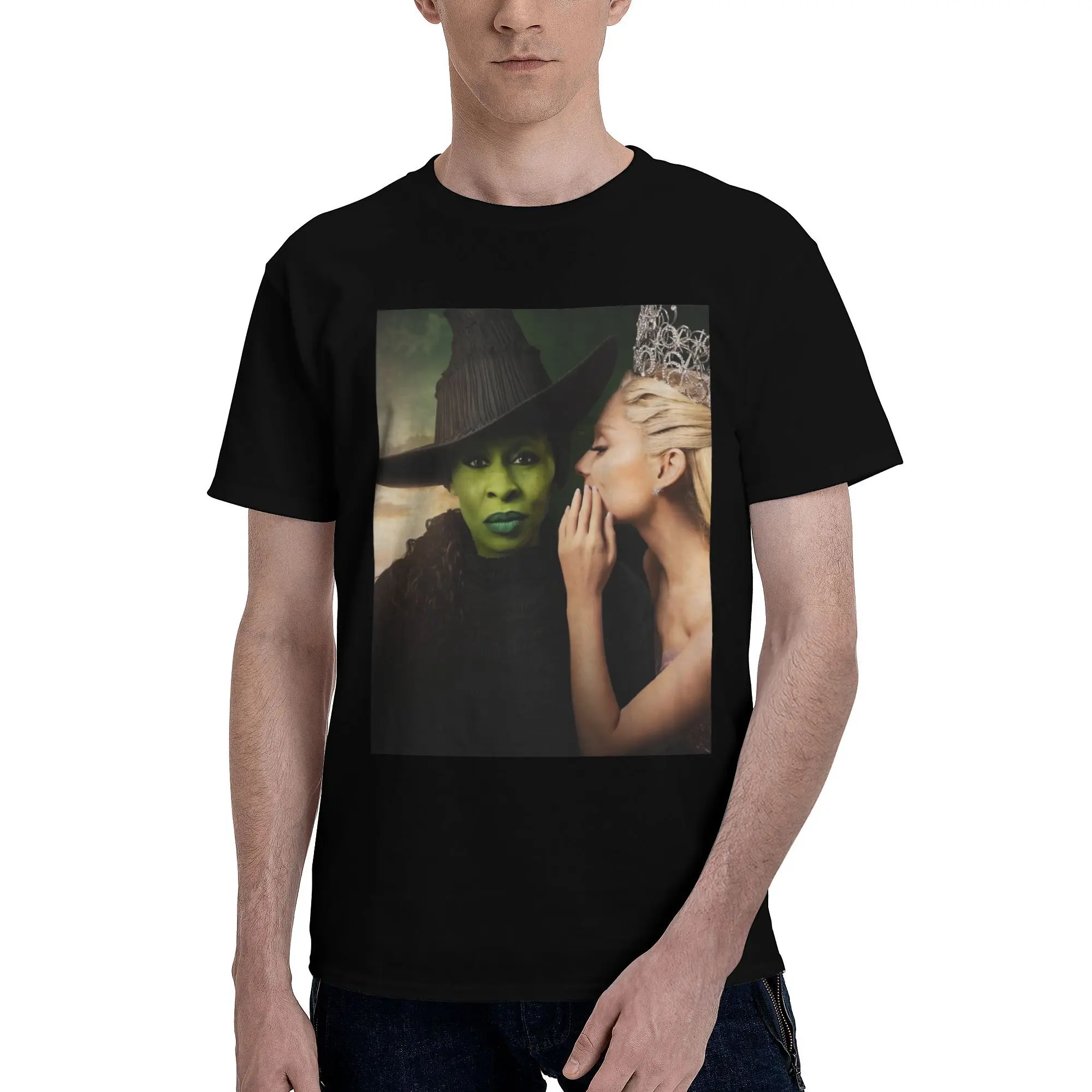 Wicked Movie Accessories Men Women T Shirts 100% Cotton Tee Printed Elphaba & Glinda T-shirt Clothing