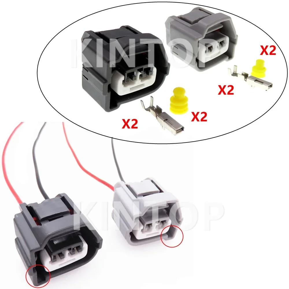 

2 Pins Auto Foglight Electric Cable Connector For Chevrolet AC Assembly 90980-10901 90980-10899 7283-7020-10 Car Sealed Socket