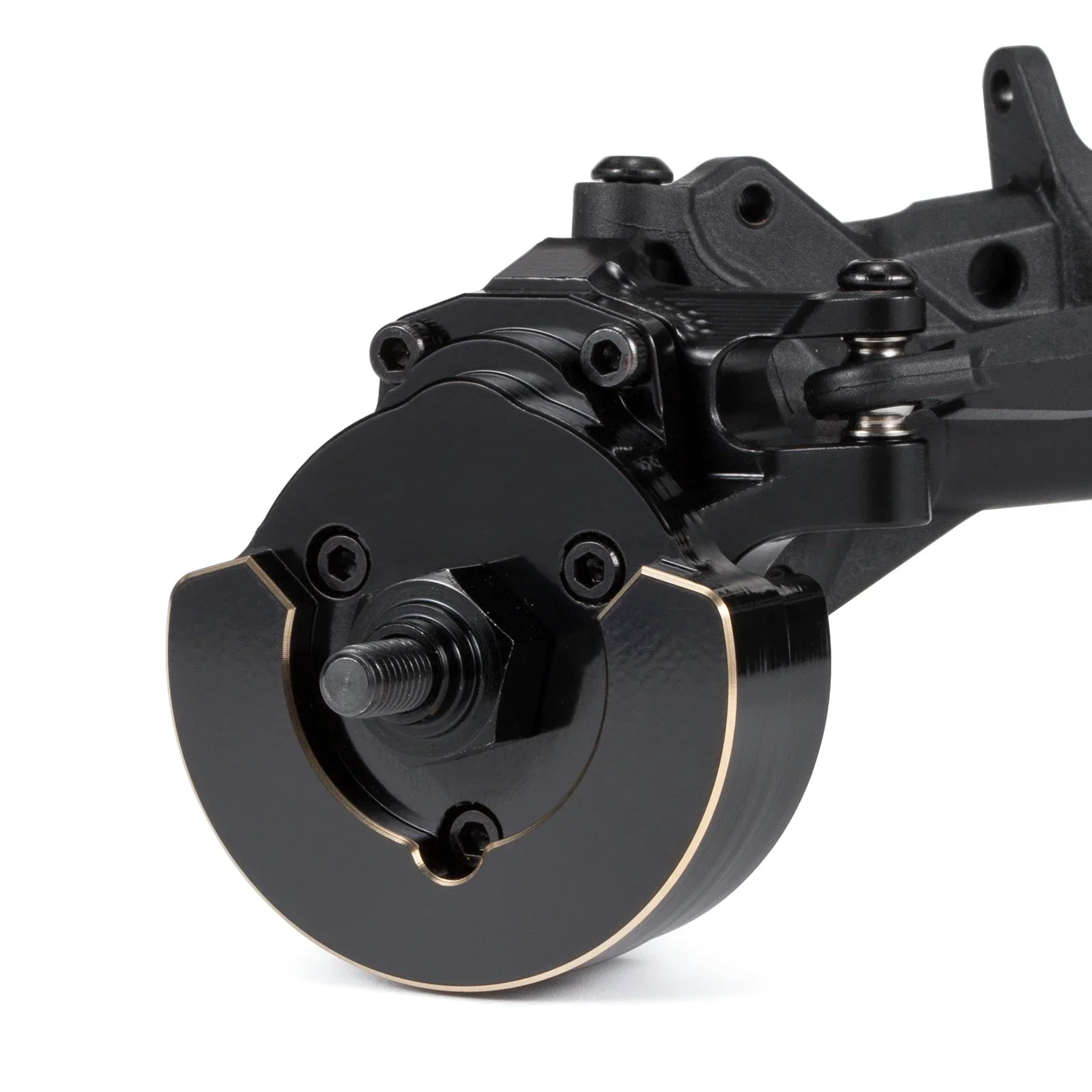 Cubierta de Portal frontal de compensación baja de peso de nudillo de Portal F10 de latón de 206g para chasis Vanquish VRD LCG VS4-10 Phoenix Rock Crawler