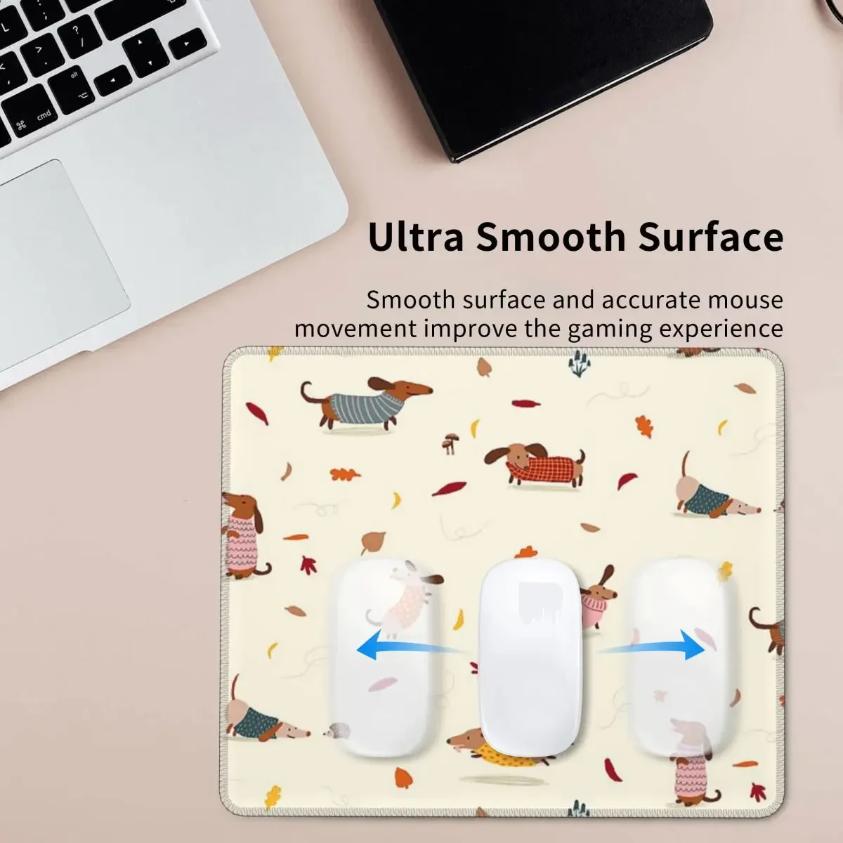

Dachshund Dog Mouse Pad Computer Keyboard Mouse Mat Gamer PC Laptop Desk Mat Office Accessories Table Mats