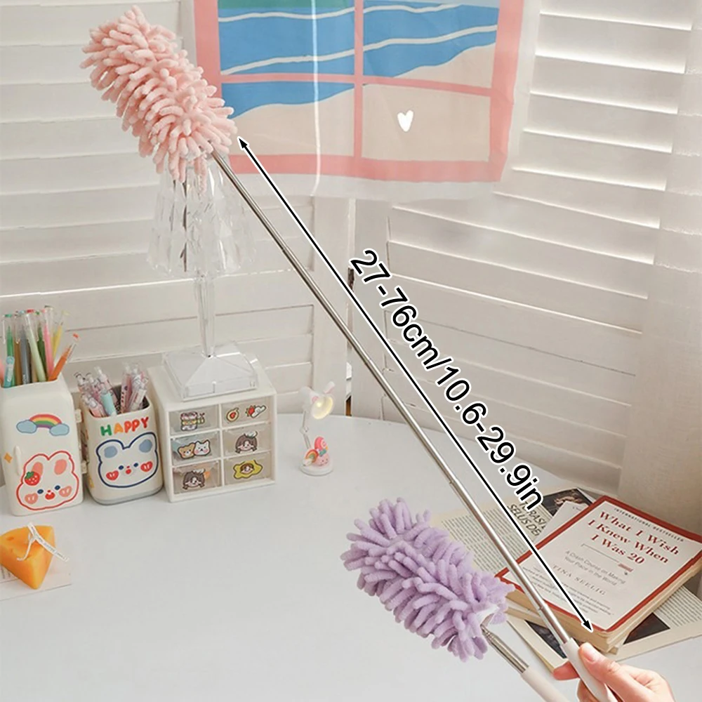 1PC Household Feather Duster Retractable Dust Removal Brush Cleaning Brush Sweeping Dust Adsorption Brush image 4