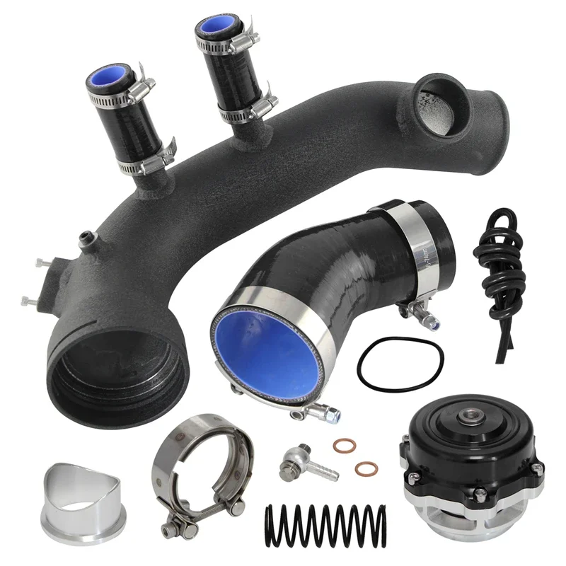 New Aluminum Intake Turbo Pipe Piping W/ 50mm BOV Kit Fit For BMW N54 E88 E90 E92 E93 135i 335i