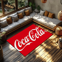 Funny C-Coca-C-Cola small Fashion carpet For House Bedroom Decoration Kitchen Bath Super Absorbent Rug Carpet Foot Non-slip