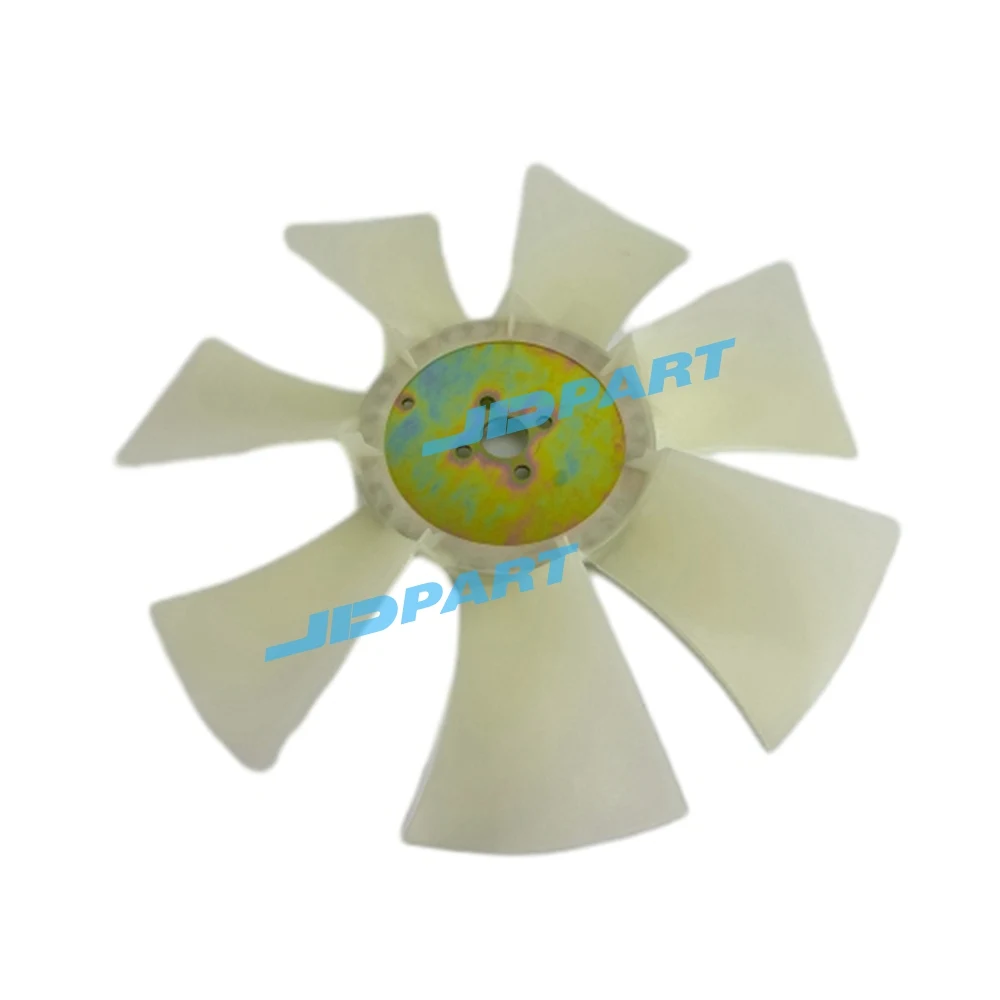 7 Leaves 4 Holes 4TNV94L Fan Blade For Yanmar Excavator Engine Parts