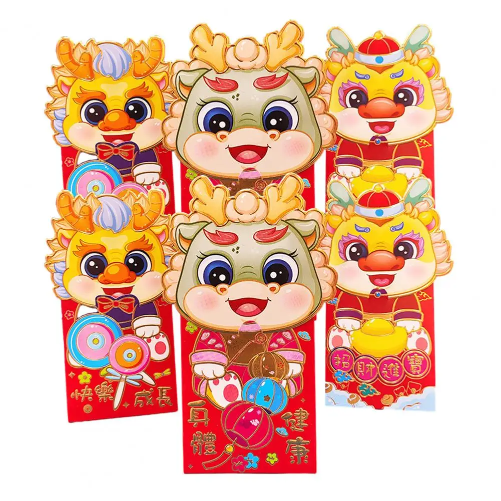 6 шт./набор, конверты с рисунком дракона