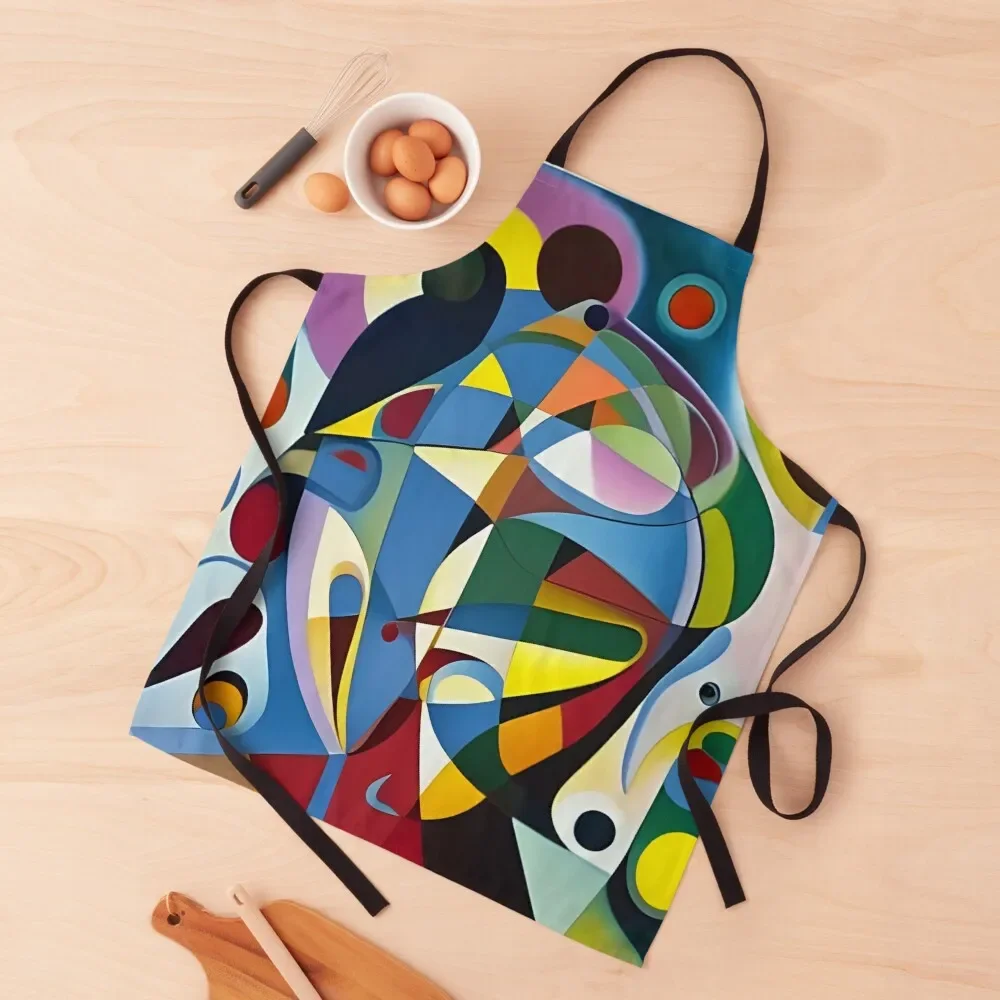 Abstract Adventures: Diving Into the Colorful World of Spontaneous Art T Shirt Apron For Cosmetologist Household Items Apron