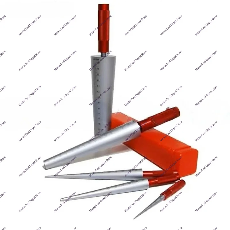 Tapered Feeler Gauge Tapered Cylinder Welded Taper Measuring Caliper for Measuring Hole Diameter Wedge Feeler Gauge