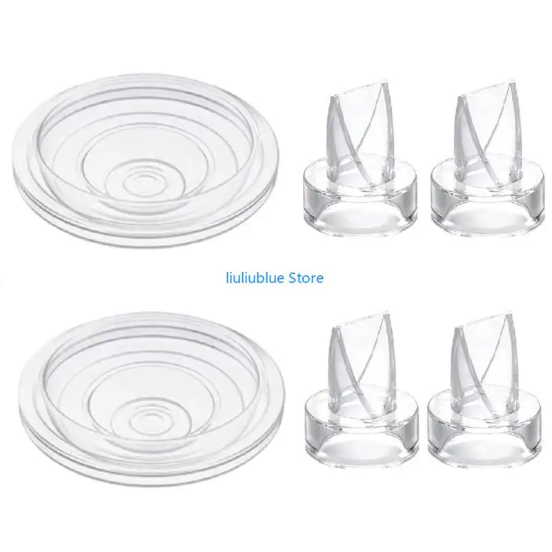 

6pcs Silicone Diaphragm & Duck Mouth Set Rubber Duckbill Valves & Silicone Diaphragm set Replacement for Breast 62CF