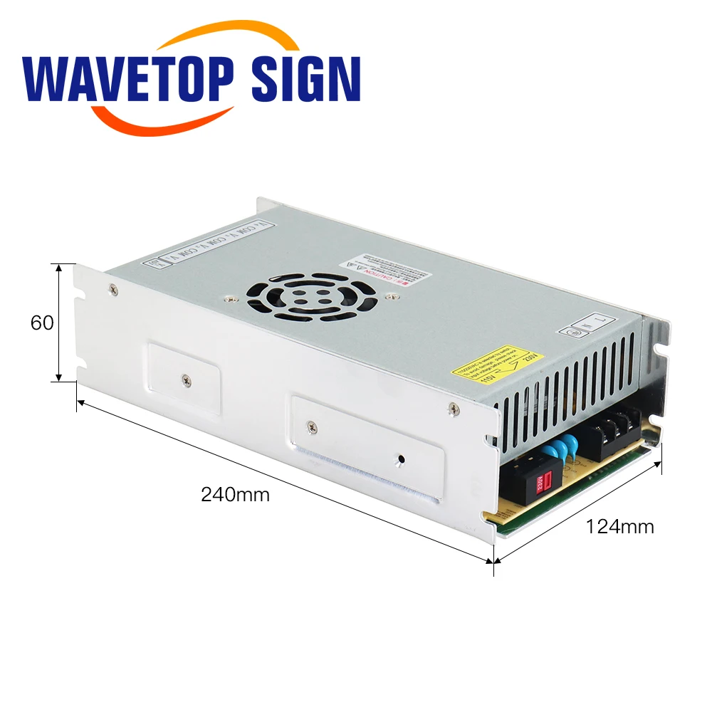 WaveTopSign Switching Power Supply HF500W-QV-A Output 24V15A 15V5A 5V5A Triple Output for Laser Marking Machine