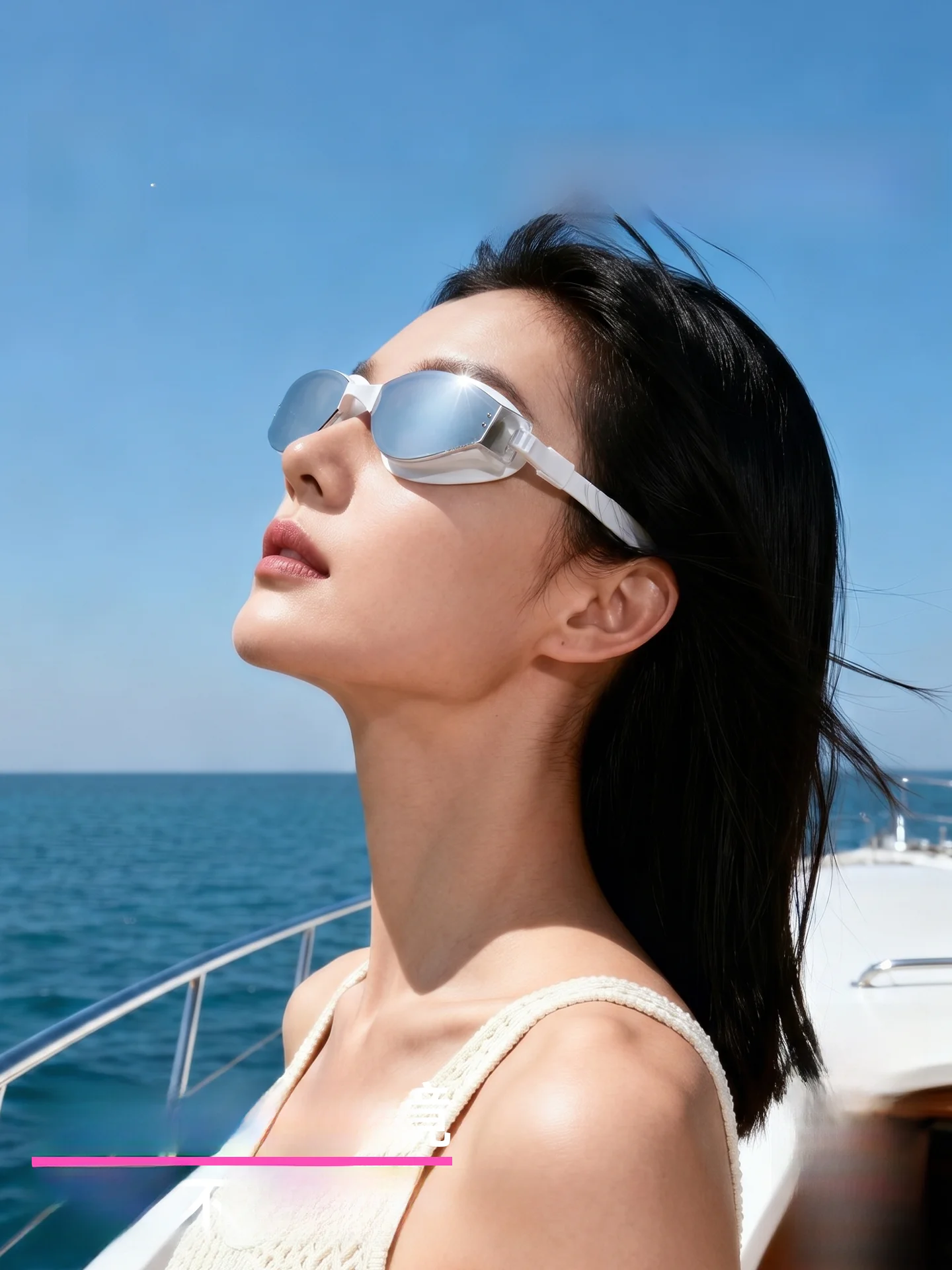 high-definition-anti-fog-waterproof-swimming-goggles-women's-mid-rim-swimwear-equipment-cap-goggles-women's-set-fitness-sports