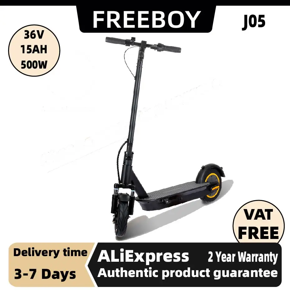 

FREEBOY J05 500W Motor Adult Electric Scooter 36V 15AH Folding E-Scooter city eScooter