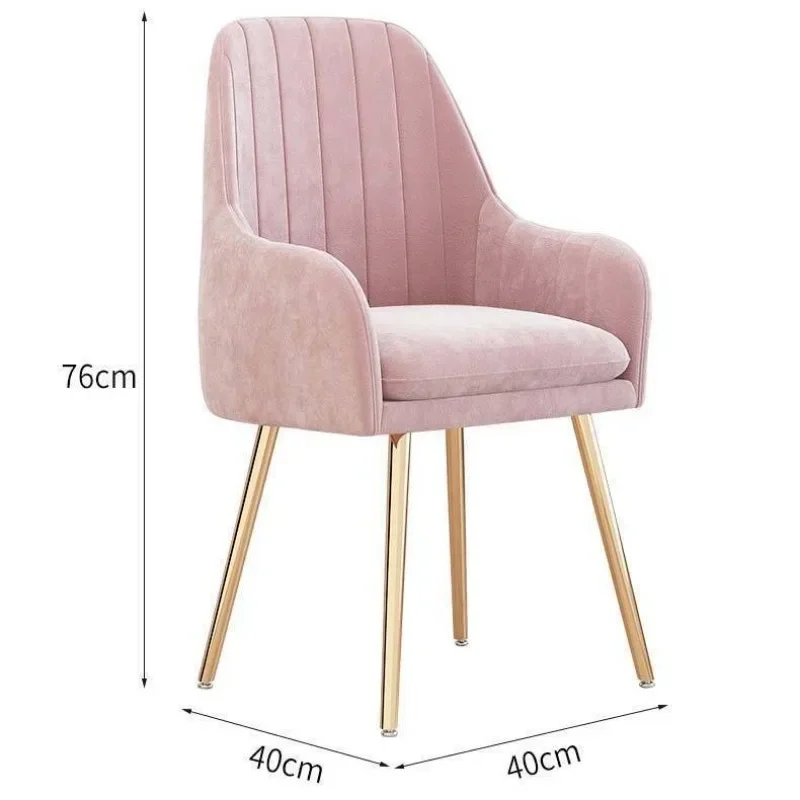 Simple Dining Chair Internet Celebrity Nordic Ins Style Makeup Chair Girls Bedroom Backrest Nail Chair Dressing Table Stool