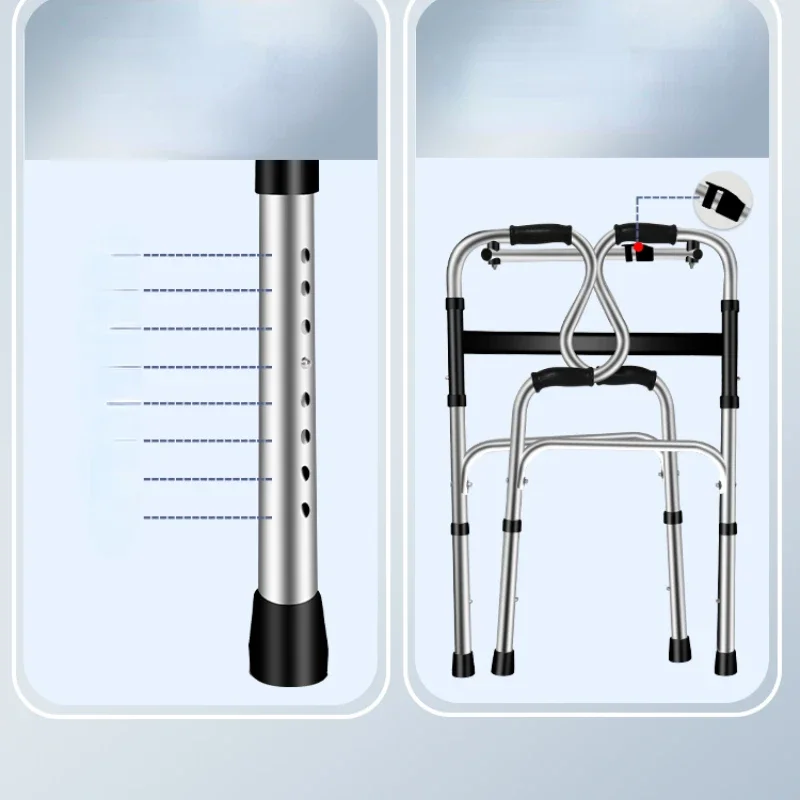 Rehabilitacja Training Walker Antypoślizgowy wózek na zakupy z czterema nogami dla osób starszych Trening mobilności Wygodna pomoc w chodzeniu