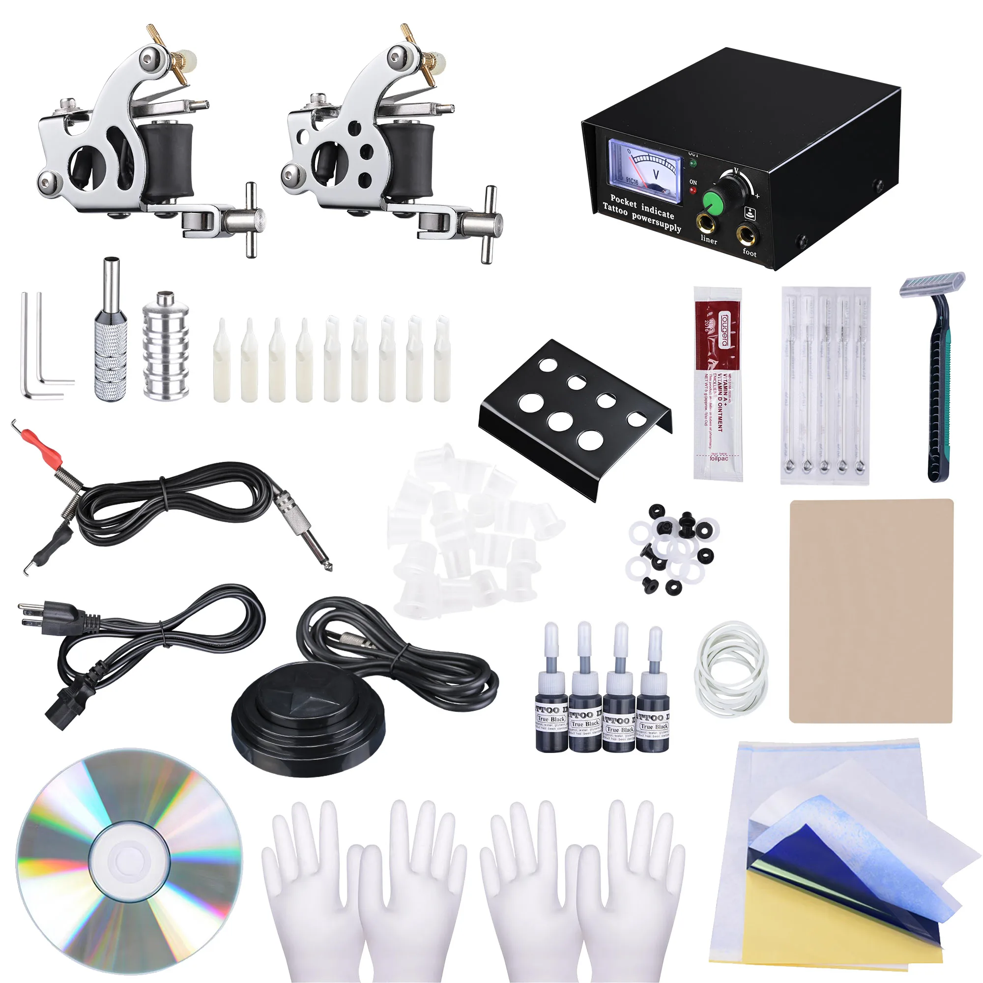 

TATTOO MACHINE Complete Tattoo Starter Kit Professional Tattoo Guns