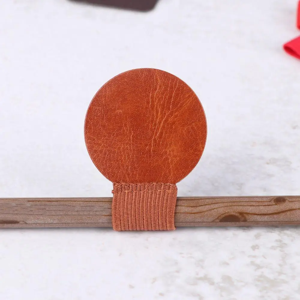 4 Pcs / Set Convenient Self-Adhesive Multicolor Pencil Elastic Loop Leather Pen Clips Self-adhesive Pens Holder