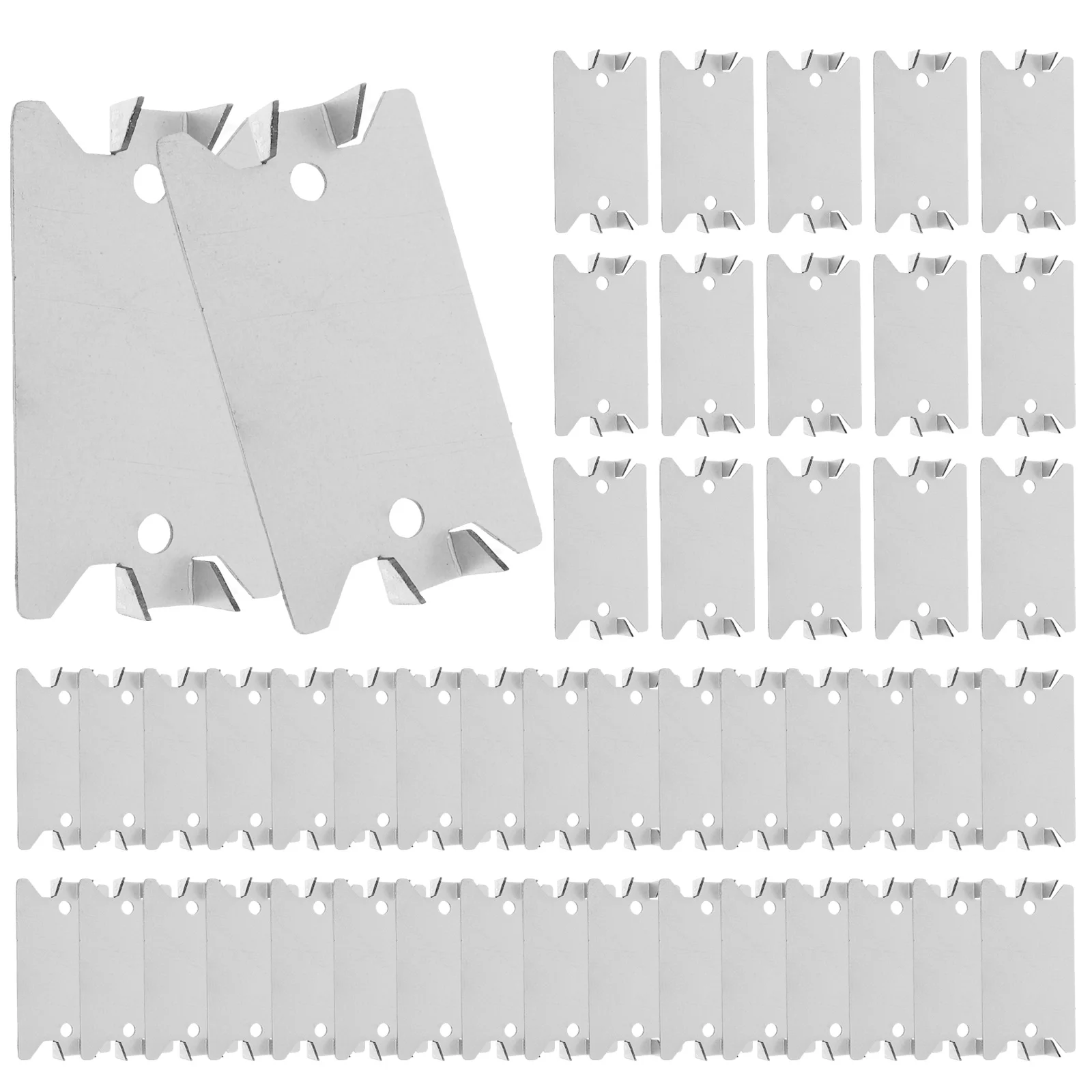 50Pcs Wood Stud Nail Plate Set 2.5inch 6inch Galvanized Steel Cable Protector Plate Safety Nail Plate Sturdy Anti-Nail