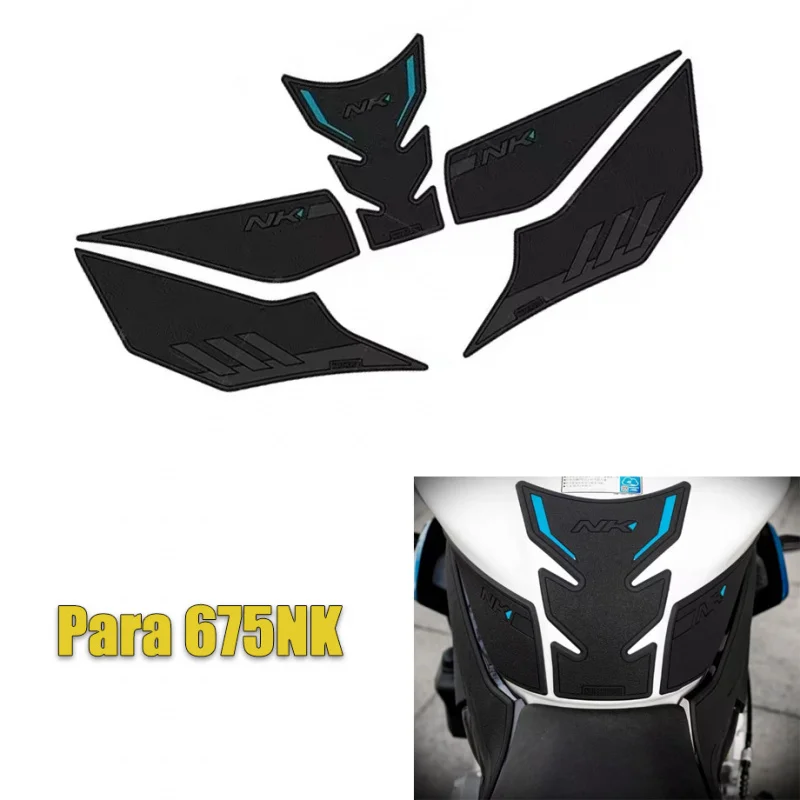 For CFMOTO 675NK 675 NK CF Moto NK 675 Motorcycle Anti-Scratch Rubber Oil Tank Protection Stickers Tank Pad Side Protection