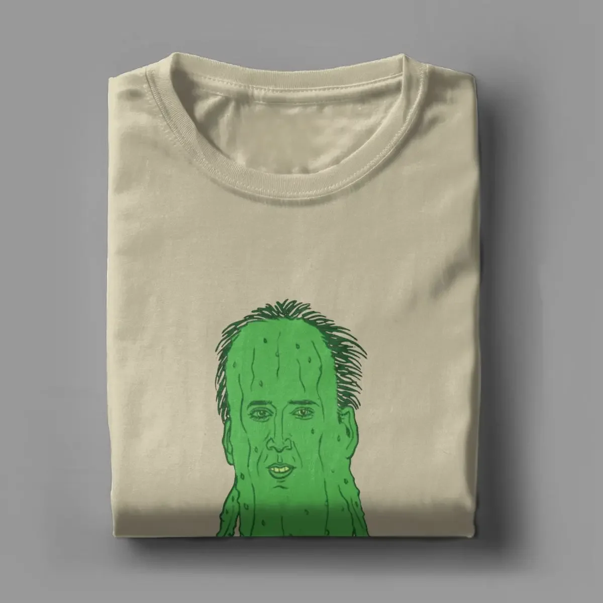 Men\'s T-Shirt Picolas Cage Nicolas Cage Funny Cotton Tees Short Sleeve T Shirts Crewneck Tops 6XL