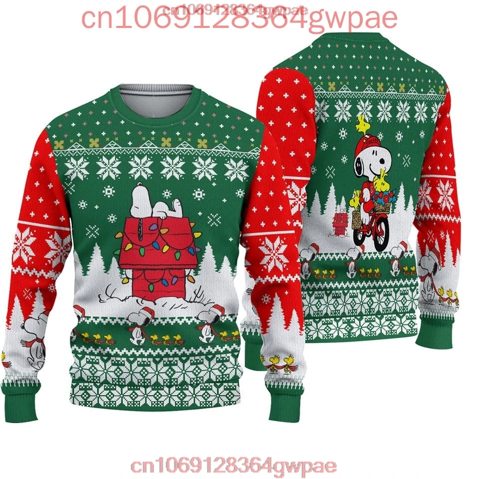 Snoopy Charlie Ugly Sweater Men's Women's 3d Sweater Tops Disney Ugly Christmas Sweater Anime Xmas Gifts Christmas Sweater