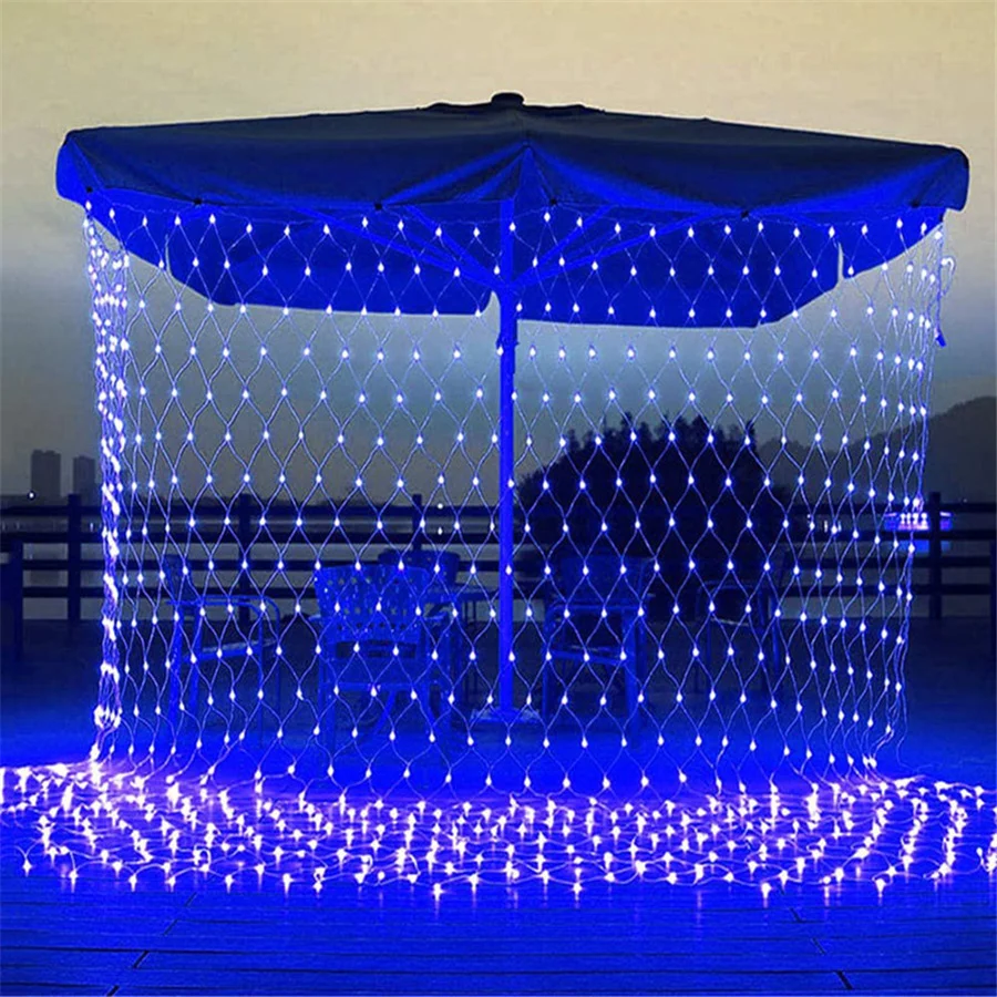 Christmas LED Mesh Curtain Fairy String Lights Outdoor 3x2M 220V EU Plug Party Wedding New Year Garland Garden Decoration Lights