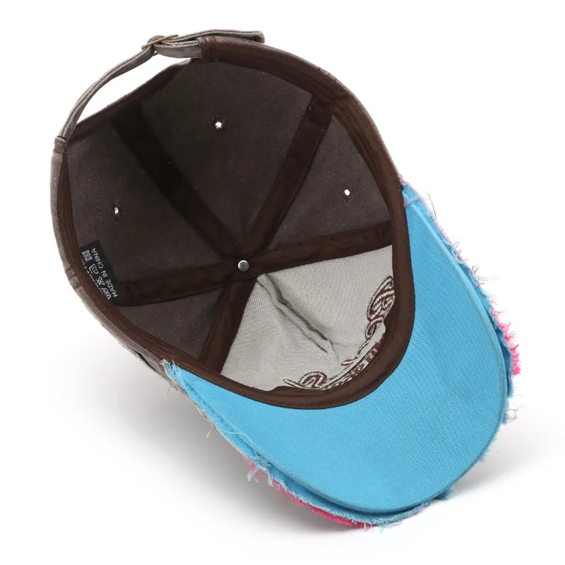 قبعة 1969 ريترو غسلها رسالة قديمة التطريز ممزق قبعة العصرية الذكور شخصية الإناث ظلة قبعة بيسبول القبعات للرجال