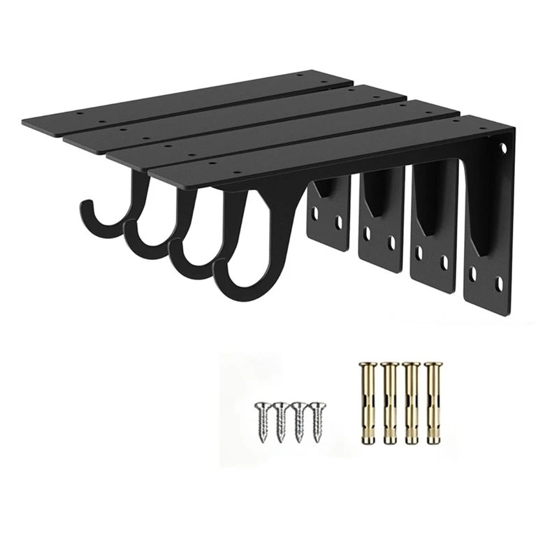 ABCL 4Pack Closet Rod Bracket Support 300Lbs Capacity 12 Inch