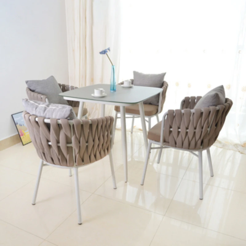 في الهواء الطلق جودة حديقة مجموعات الاختراق الشمال الحد الأدنى ألفريسكو فناء مجموعة الفناء الخلفي الاسترخاء Tuinmeubelsets أثاث خارجي