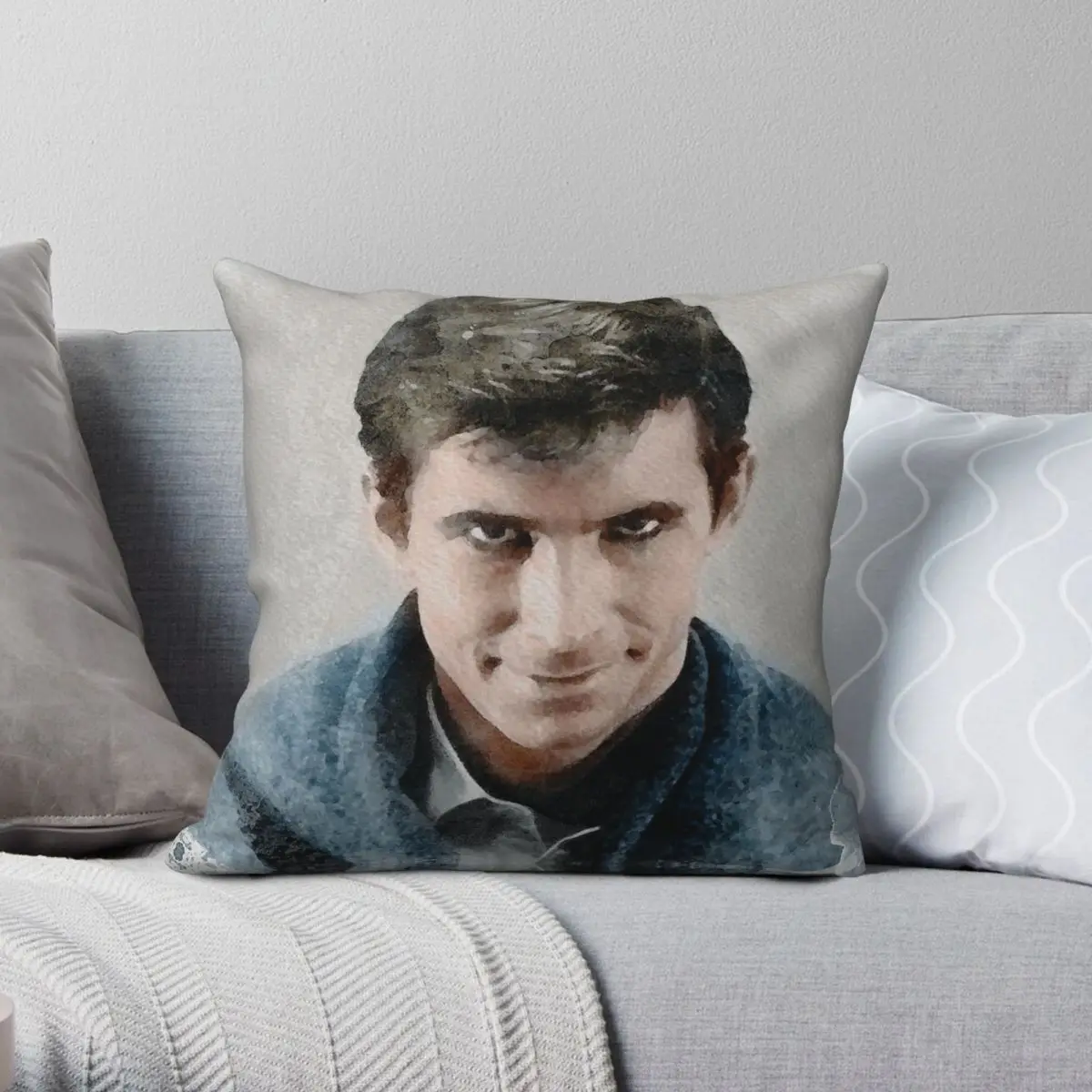 Psycho Movie Norman Bates Square Pillowcase Polyester Linen Velvet Creative Zip Decor Throw Pillow Case Home Cushion Cover