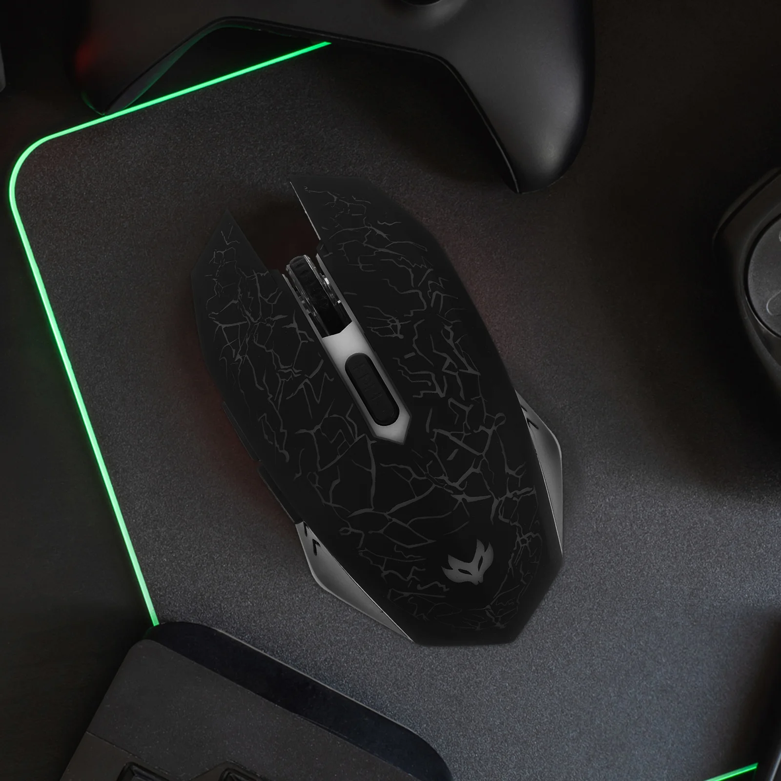 

6D Wireless Gaming Mouse 2.4Ghz Rgb Lighting High Precision Optical Sensor Silent Clicks For Laptop Office Home Work Use