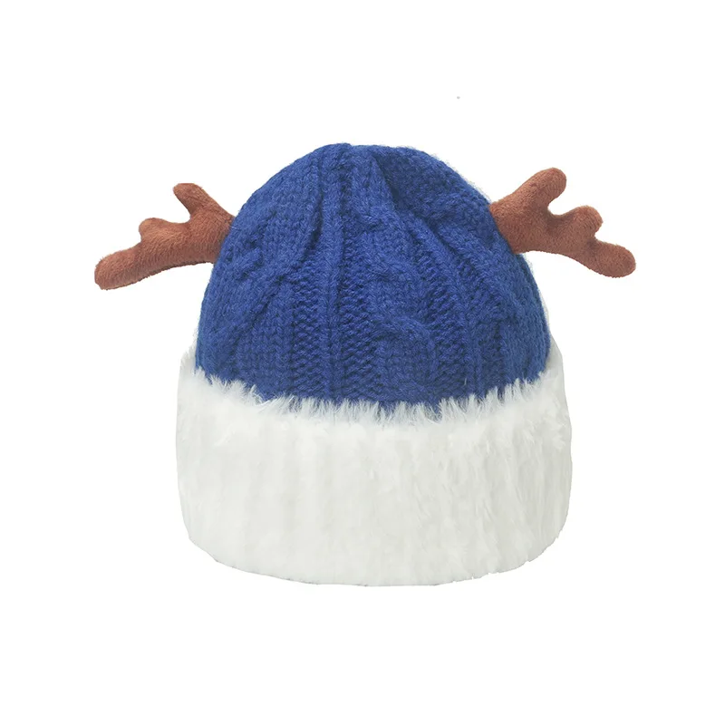 Gorro de punto de felpa para hombre y mujer, gorro de Papá Noel de Navidad, personalizado, nuevo, otoño e invierno, 2023