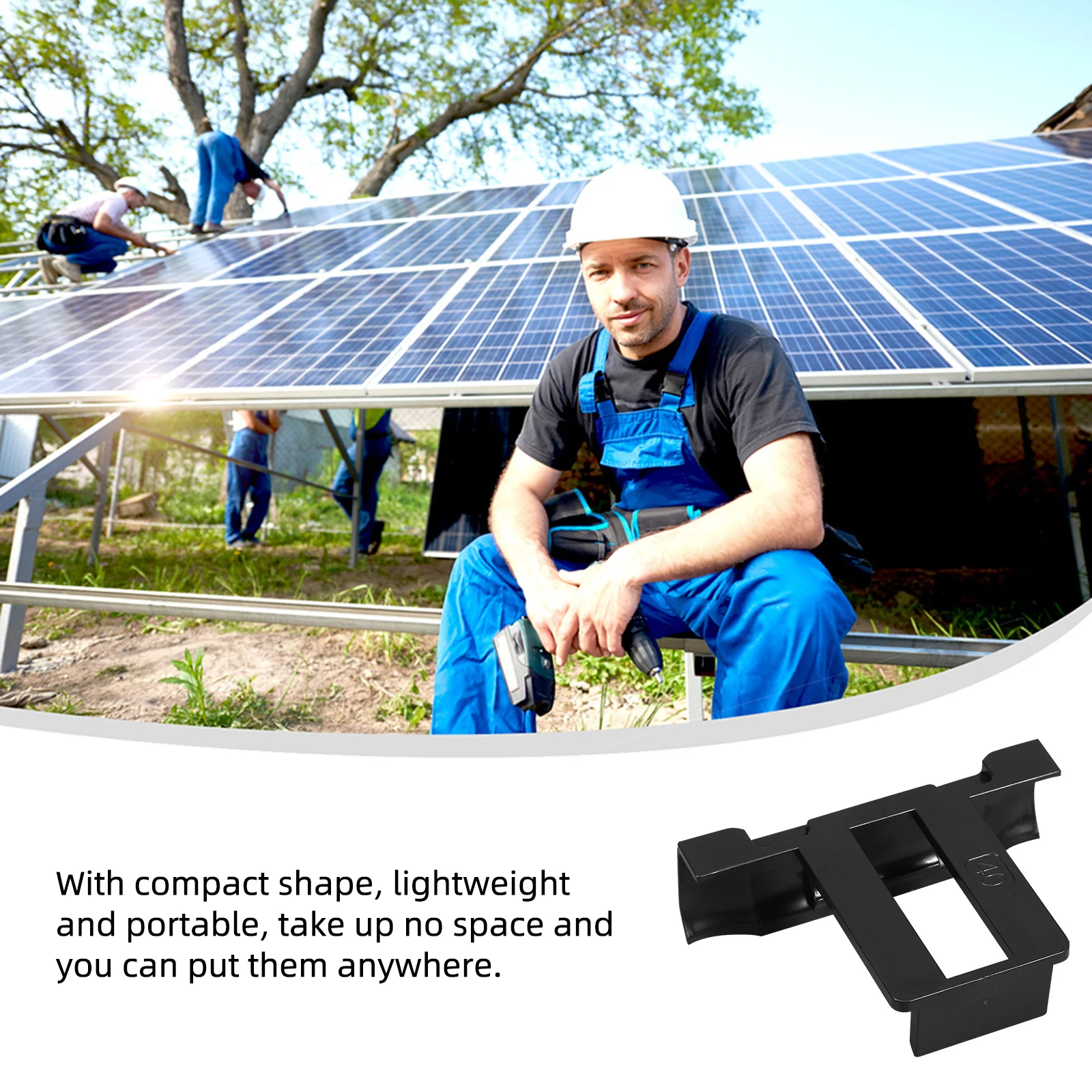 10 قطعة لوحة الضوئية الصرف مشبك لوحة طاقة شمسية مشبك المياه التثبيت الذاتي إزالة استنزاف المياه الراكدة كليب مشبك من البلاستيك #5