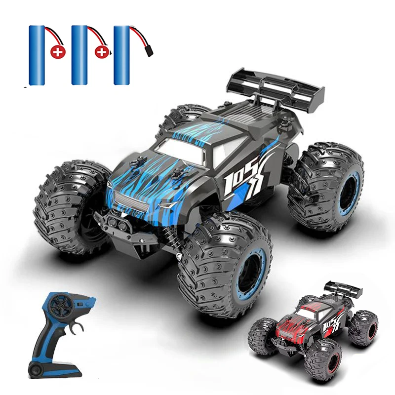 

JJRC Q105 1:18 Remote Control Car 25KM/h With Led Lights 2.4G Inductor RC Off-Road Cars High Speed Brushless Motor Children Toys