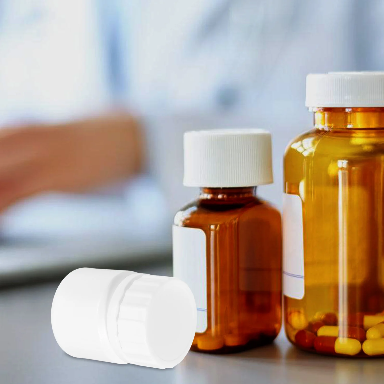 

20Pcs Leakproof Sample Jars 20Ml Hdpe Medicine Bottles with Tight Seal Caps for Pills Capsules Fish Oil Portable Storage