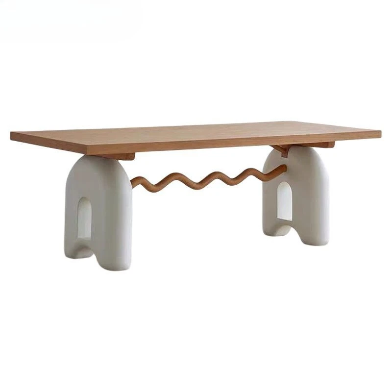 

Solid wood dining table rectangular desk desk B & B