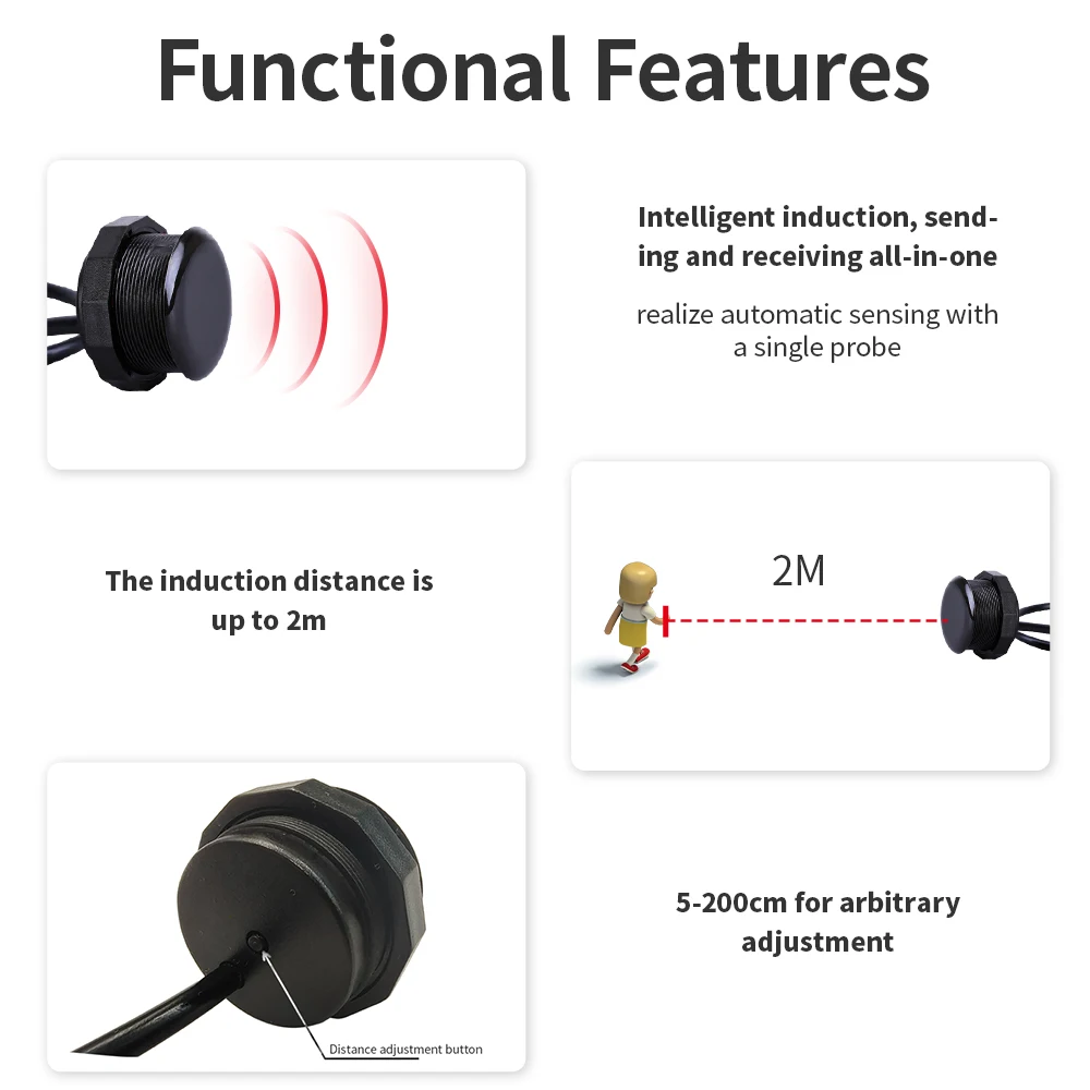 XKC-KD200 Proximity Detector Photoelectric Active Infrared Sensors Intelligent Non-contact Sensor Switch for Arduino Smart Home