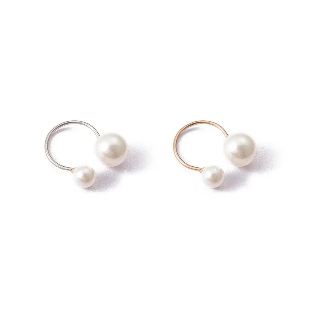 Korean Style 1 PC Women Imitation Pearl Adjustable Size Party Fashion Accessories Opening Ring Jewelry Finger Ring