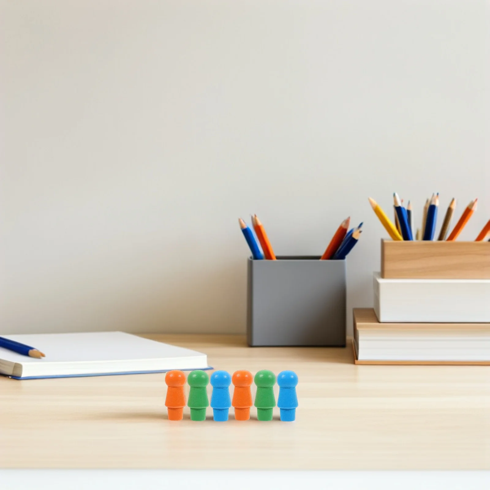 

180pcs Wooden Chinese Checkers Pieces: Multicolor Board Pawns For Kids Family Night Replacement Components Strategy