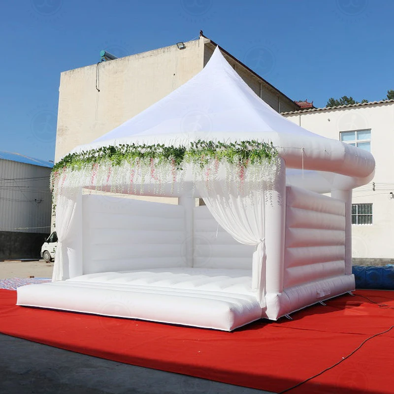 Commercial inflatable trampoline luxury atmosphere inflatable game house, suitable for weddings and various parties