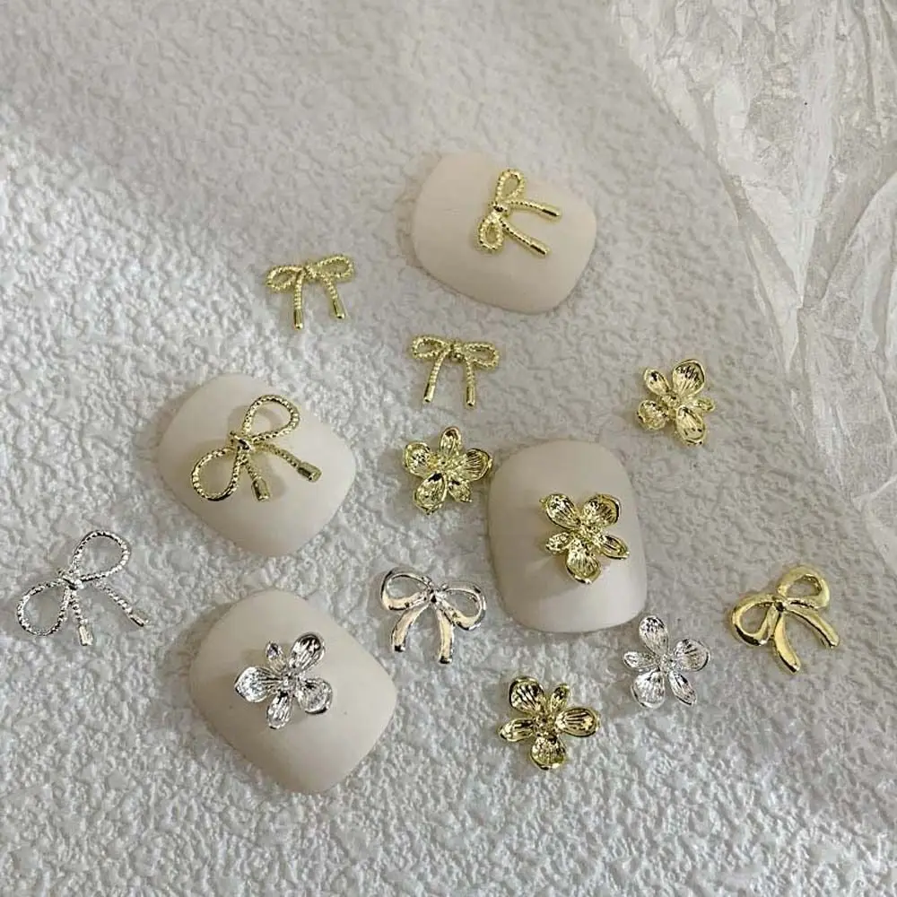 네일 아트 매니큐어 액세서리 금은 꽃 리본 네일 장식 네일 아트 쥬얼리 3D 네일 아트 드릴 네일 라인스톤