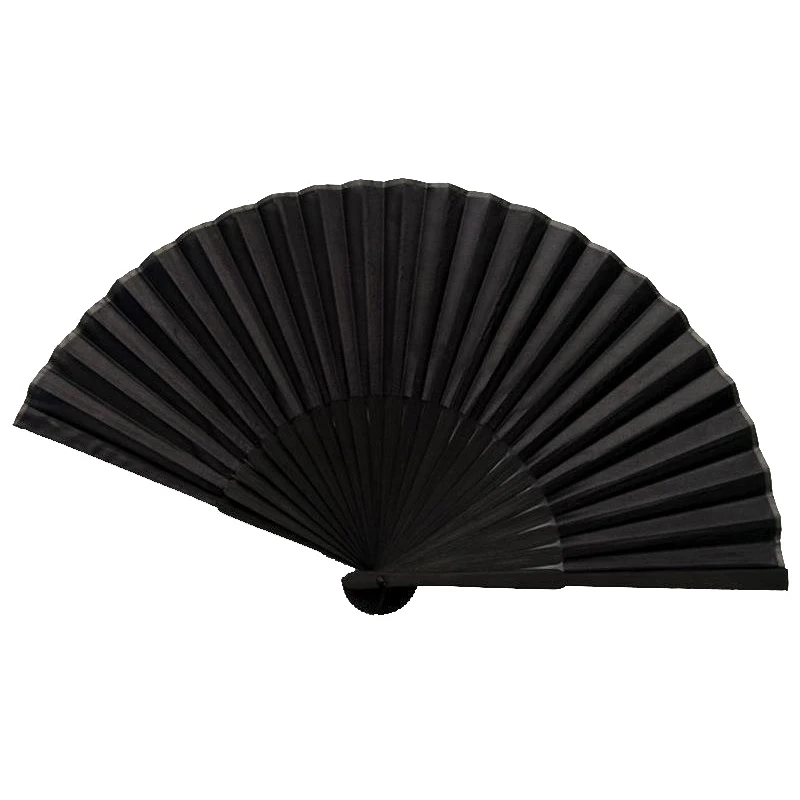 Black Hand Fan Vintage Folding Fans Wedding Party Favor Supplies Dance Home Party Folding Decorative Fans