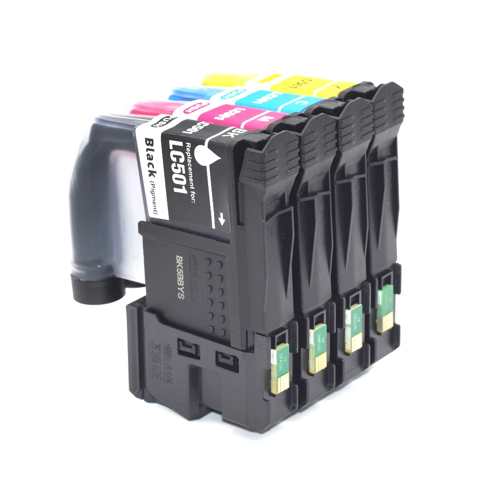 Canada LC501 LC501XL Compatible Ink Cartridge For Brother LC501 LC501XL MFC-J1260W MFC-J1360DW MFC-J1410DW Printer